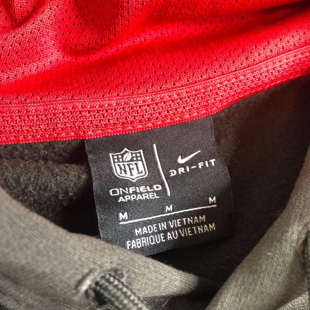 Nike Tampa Bay Buccaneers Hoodie Mens Medium Gray On Field NFL DriFit - Picture 6 of 12